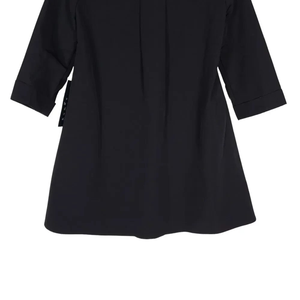 Tuckernuck Womens Dress XS Black A Line Modern Chic Classy Career Minimalist NWT